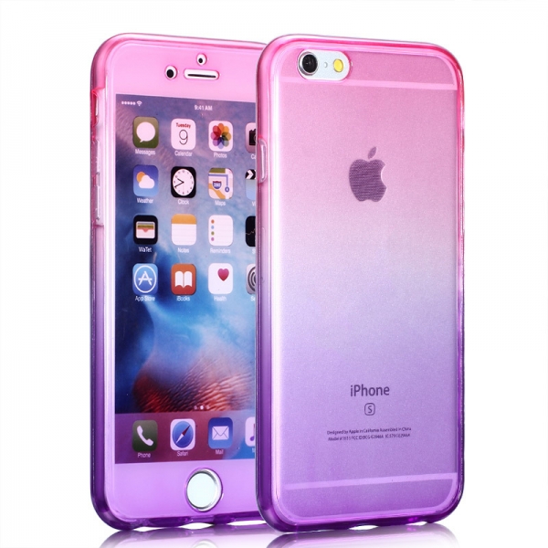 Basic Purple and Pink iPhone 6 Plus 6S Plus Phone Case