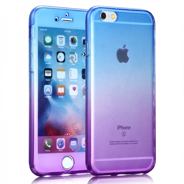 Basic Purple and Blue iPhone 6 Plus 6S Plus Phone Case