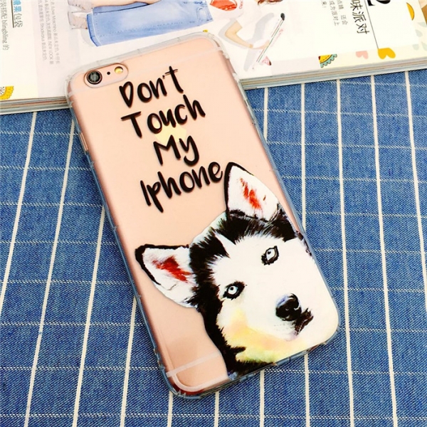 Husky Puppy Dog Phone Case Silicone Soft Cover iPhone 5 5S 6 6S Plus