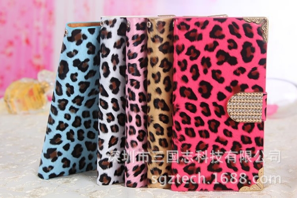 Leopard Skin Patterned Magnetic Flip Hard Phone Case Cover iPhone 5 5S 6 6S Plus