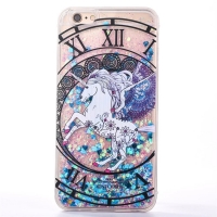 Glitter Liquid Unicorn Blue iPhone 6 6S Phone Case