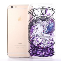 Glitter Liquid Unicorn Purple iPhone 6 6S Phone Case