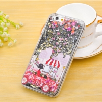 Glitter Liquid - Girl A Black iPhone 6 Plus 6S Plus Phone Case