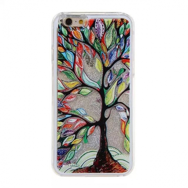 Colourful Magic Tree Glitter Liquid Floating Stars Hard Phone Case Cover iPhone 5 5S 6 6S 7 Plus