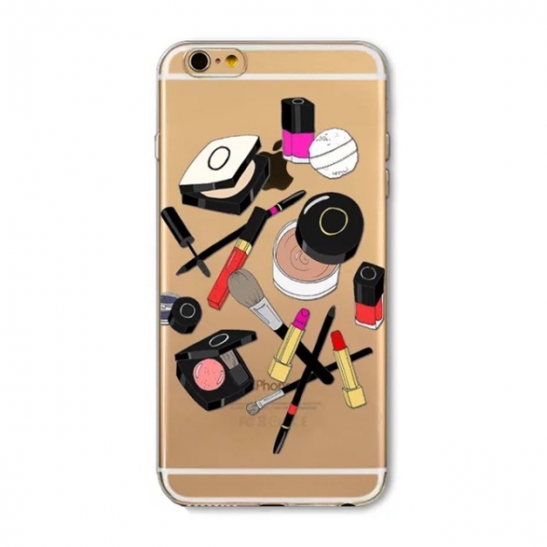 Girls Makeup Beauty Accessories Hard Phone Case Cover iPhone 5 5S 6 6S 7 8 Plus