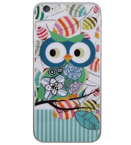Owls In Multicolour Leaves Hard Phone Case Cover iPhone 5 5S 6 6S 7 8 Plus