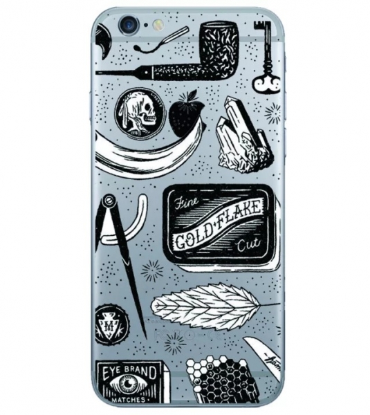 Vintage Style Cigarette Smokers Hard Phone Case Cover iPhone 5 5S 6 6S 7 8 Plus