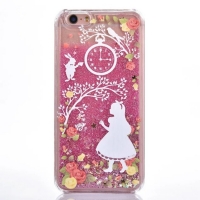 Glitter Liquid-Alice In Wonderland Girl Pink iPhone 6 6S Phone Case