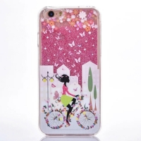 Glitter Liquid - Girl F Pink iPhone 6 Plus 6S Plus Phone Case