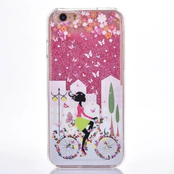 Glitter Liquid - Girl F Pink iPhone 6 Plus 6S Plus Phone Case