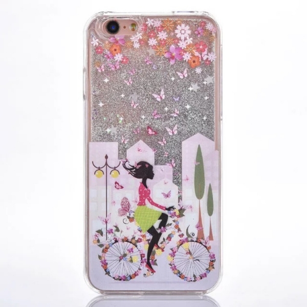 Glitter Liquid - Girl F iPhone 6 6S Phone Case