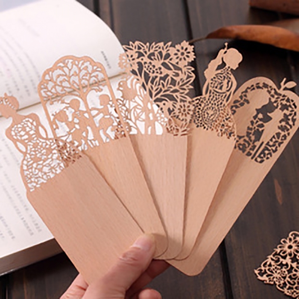 Cute Vintage Style Girls Classic Wooden Bookmarks For Books Book Markers Gift For Readers