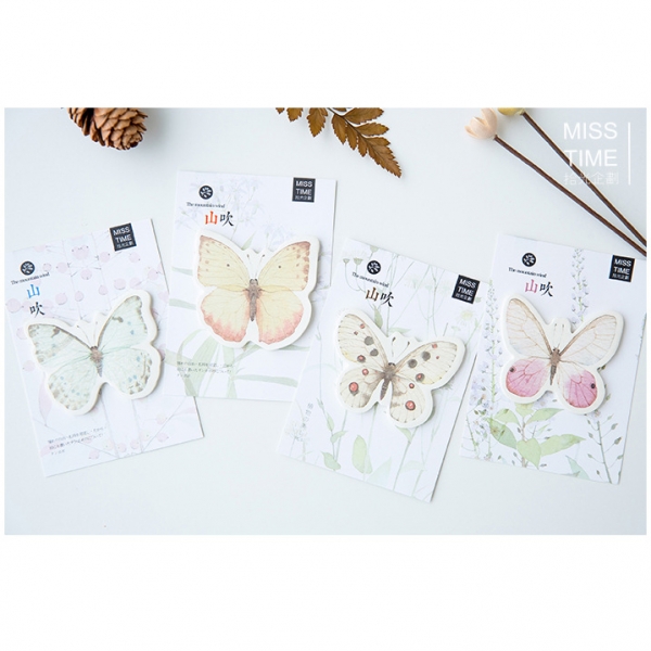 Cute Butterflies Novelty Sticky Notes Pad Bookmark Memo Index Tab Page Markers