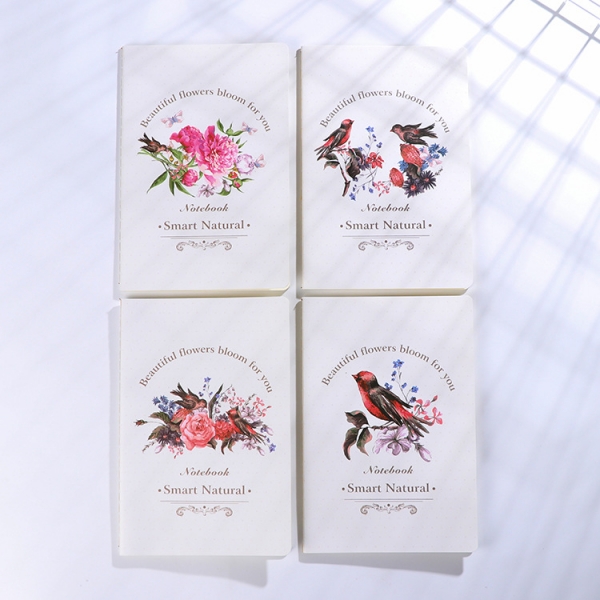 Lovely Garden Birds On Flowers A5 Floral Notebooks Cute Note Books Lined Notepad