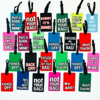 Funky Airport Travel Bag Warning Message Fashion Luggage Tags Holiday Suitcase