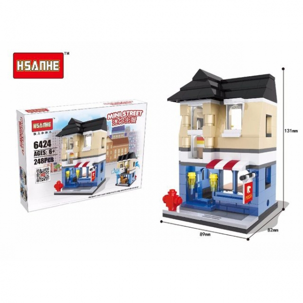 Pub Bar Restaurant Drink Shop Building Bricks Construction Blocks Toy Set