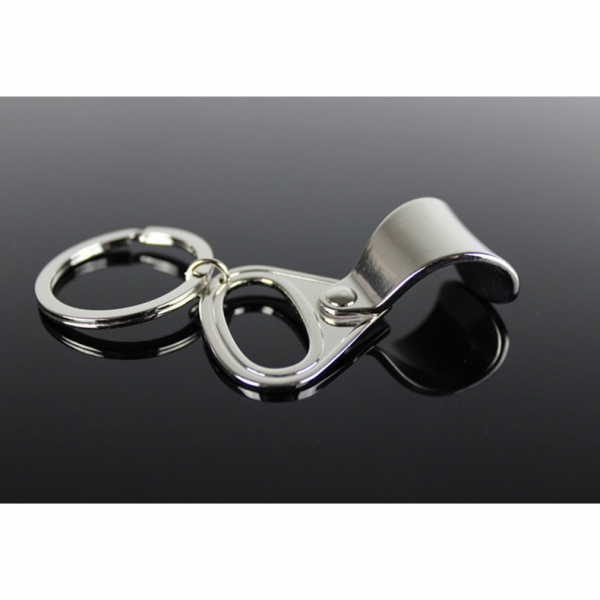 Silver Beverage Can Pop Top Tab Shaped Novelty Metal Beer Bottle Opener Keyring Key Chain
