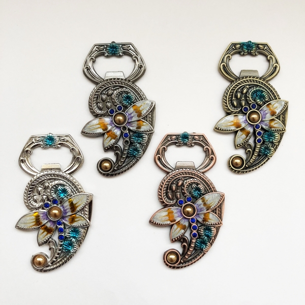 Vintage Style Dragonfly Magnetic Novelty Metal Bottle Opener With Magnet