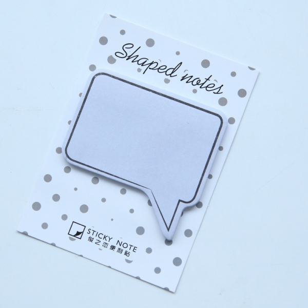 Cute Dialogue Shape Sticky Note Assorted 1 pc
