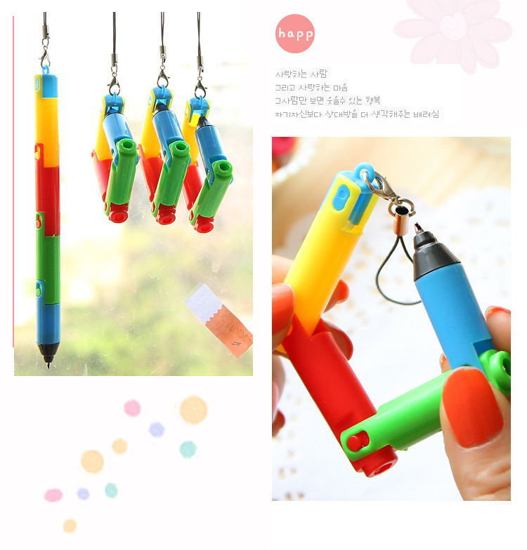 Cute Bendable Colorful Ballpoint Gel Pens Novelty Party Gift Bag Fillers