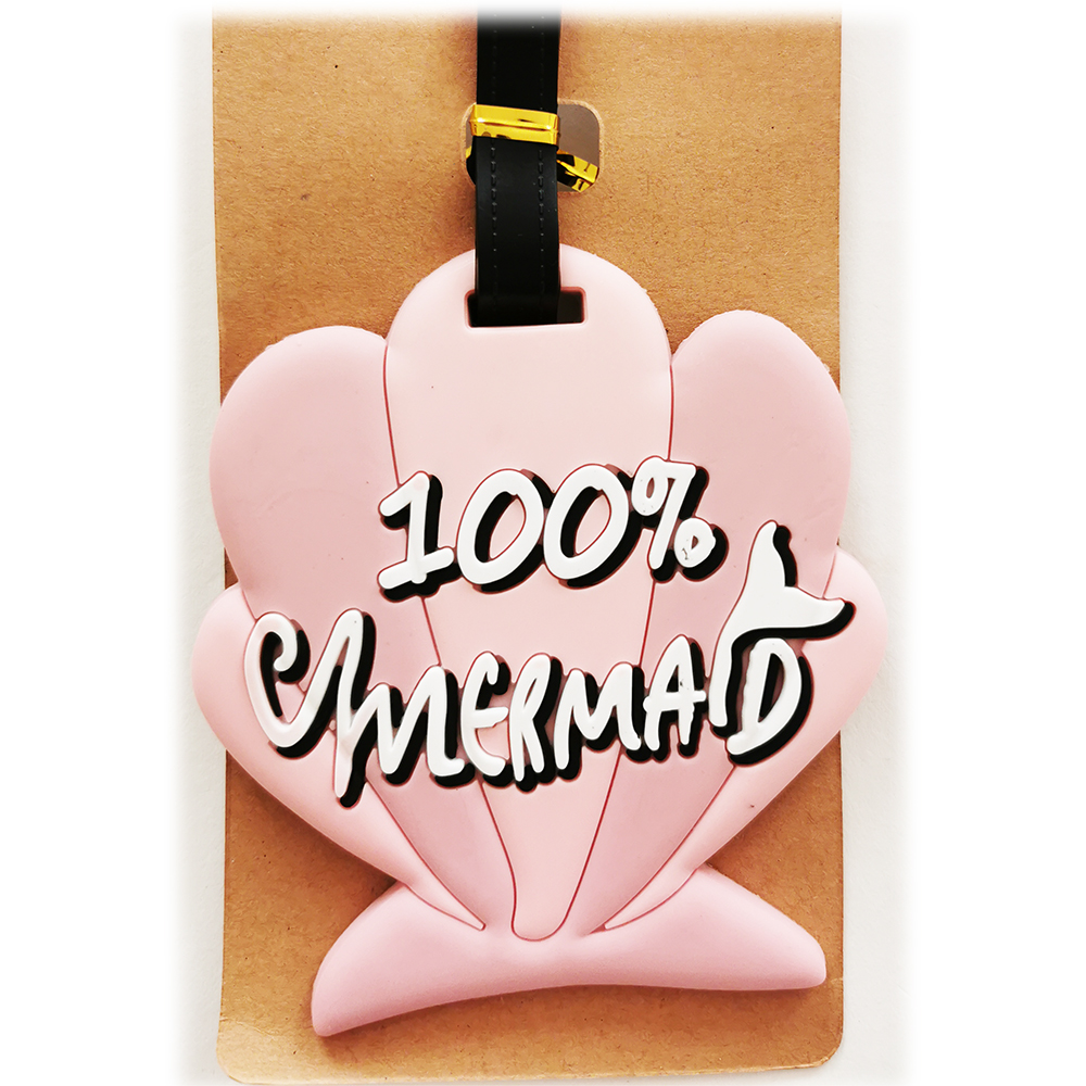 Mermaid cheap luggage tag