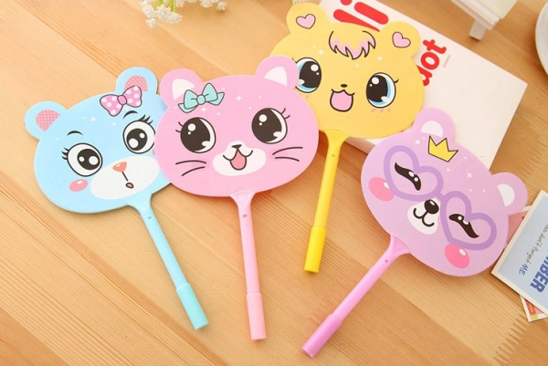 Kitten Cat Novelty Ballpoint Gel Pens Cute Funky School Party Gift Bag Fillers