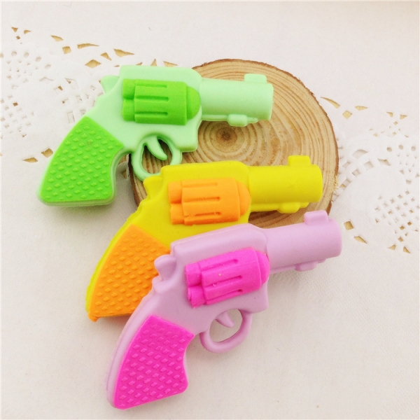Cool Pistol Gun Rubber Erasers Boys Party Gift Bag Fillers Christmas Stockings Toys