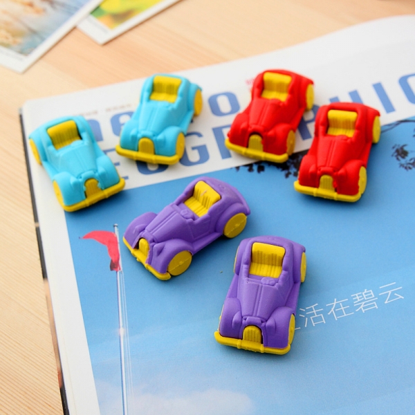 Classic Cars Cute Puzzle Erasers Novelty Fun Kids Rubbers Party Gift Bag Fillers