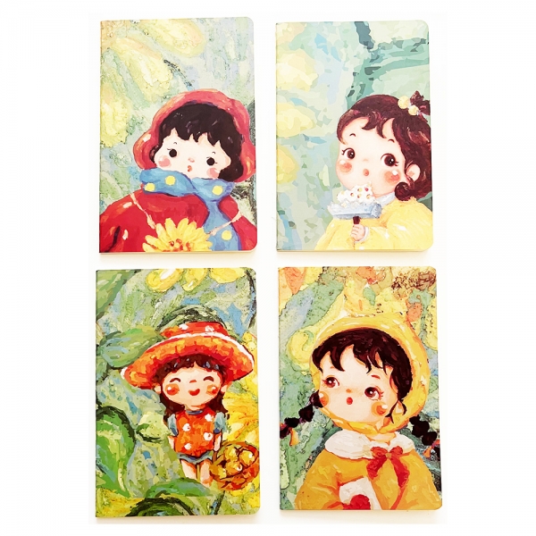 Girls Flowers Cover Cute A5 Notebooks Floral Note Books Lined Notepads