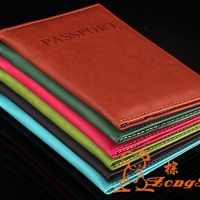 Luxury Coloured PU Leather Passport Cover Travel ID Holder Wallet Protector Case