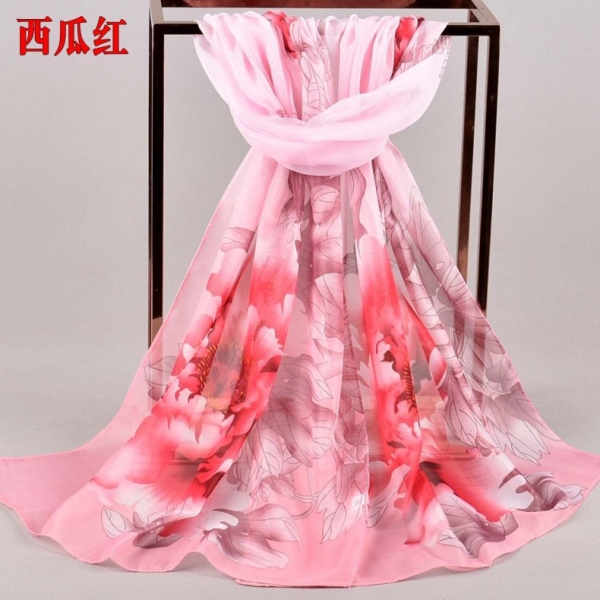 Flowers Floral Fashion Ladies Scarves Chiffon Scarf Womens Shawls X433