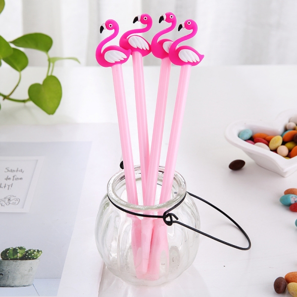 Cute Flamingo Novelty Birds Animals Ballpoint Gel Pens Party Gift Bag Fillers