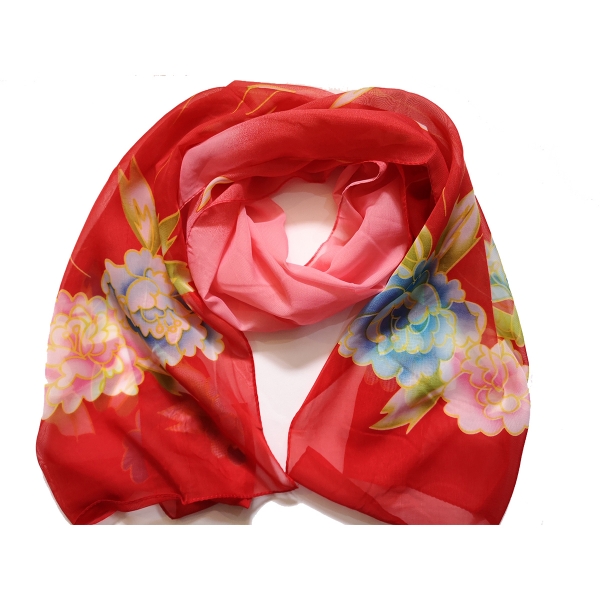 160cm 50cm Flowers Floral Fashion Ladies Scarves Chiffon Scarf Womens Shawls X156