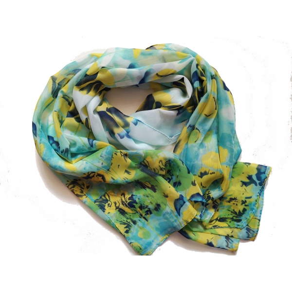 160cm 50cm Flowers Floral Fashion Ladies Scarves Chiffon Scarf Womens Shawls X223