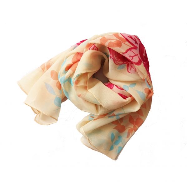 160 50cm Flower Floral Fashion Ladies Scarves Chiffon Scarf Womens Shawls X245