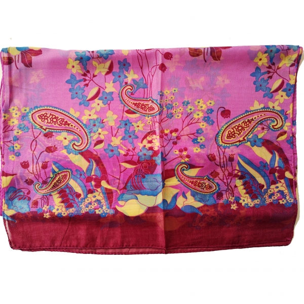 160 50cm Flower Floral Fashion Ladies Scarves Chiffon Scarf Womens Shawls X286