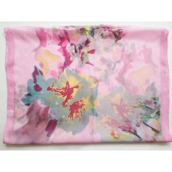 160 50cm Flowers Floral Fashion Ladies Scarves Chiffon Scarf Womens Shawls X316