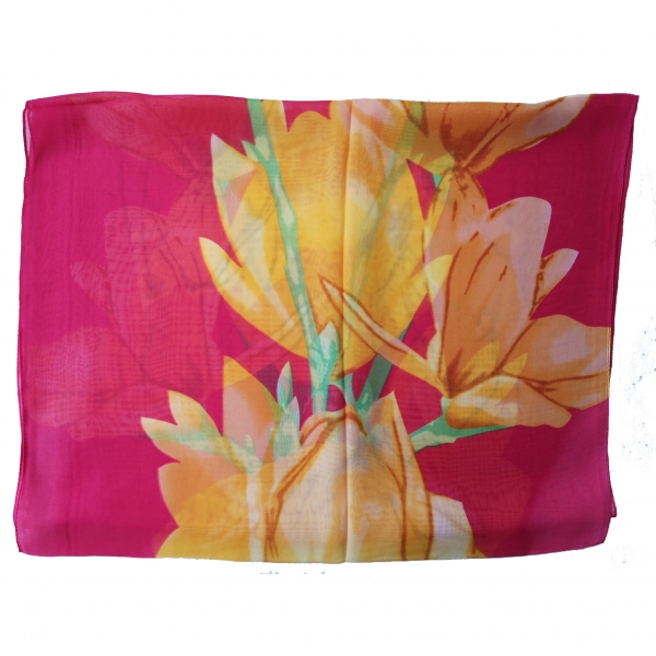 160 50cm Flowers Floral Fashion Ladies Scarves Chiffon Scarf Womens Shawls X317