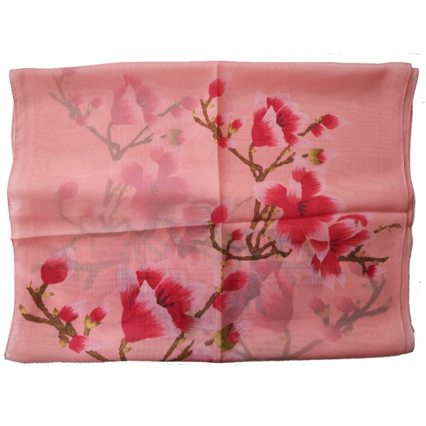 160 50cm Flowers Floral Fashion Ladies Scarves Chiffon Scarf Womens Shawls X319