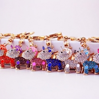 Unicorn Pegasus Crystal Diamante Rhinestne Bag Charms Handbag Keyrings Pendant