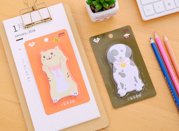 Cat Cute Sticky Notes Novelty Sticky Note Pad Bookmark Memo Index Tab Page Markers