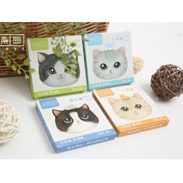 Adorable Kitten Cats Cute Sticky Notes Pad Bookmark Memo Index Tab Page Markers