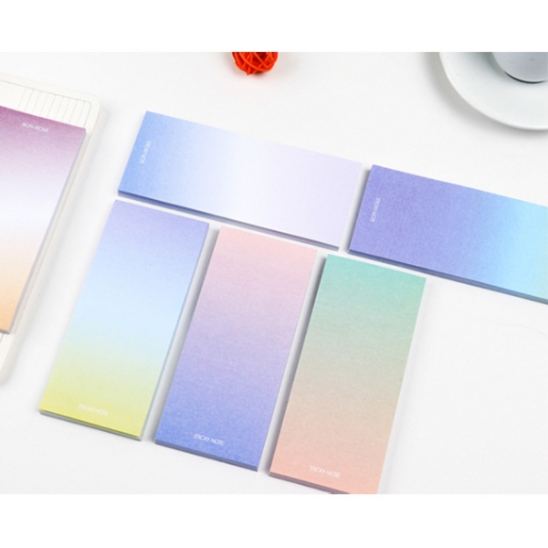 Rainbow Colour Cute Sticky Notes Pad Novelty Bookmark Memo Index Tab Page Marker