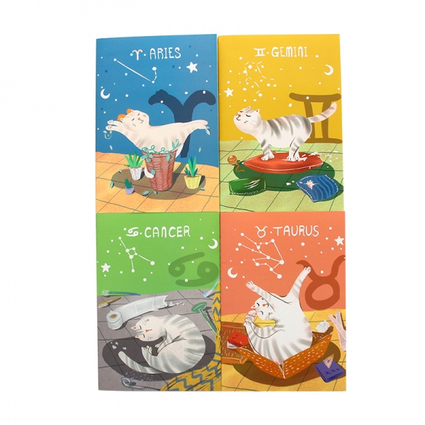 Kitten Cat Galaxy Night Sky Astrological Sign B5 Size Large Notebooks Notepads