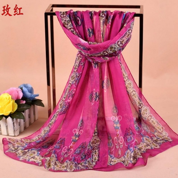 Japanese Style Fashion Ladies Scarves Chiffon Scarf Womens Shawls