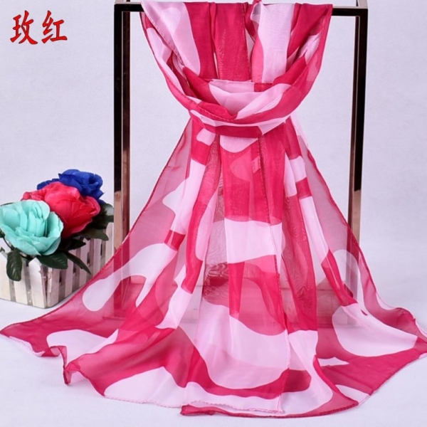 Big Waves Fashion Ladies Scarves Chiffon Scarf Womens Shawls
