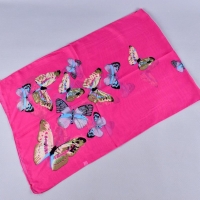 Butterflies Flowers Floral Fashion Ladies Scarves Chiffon Scarf Womens Shawls