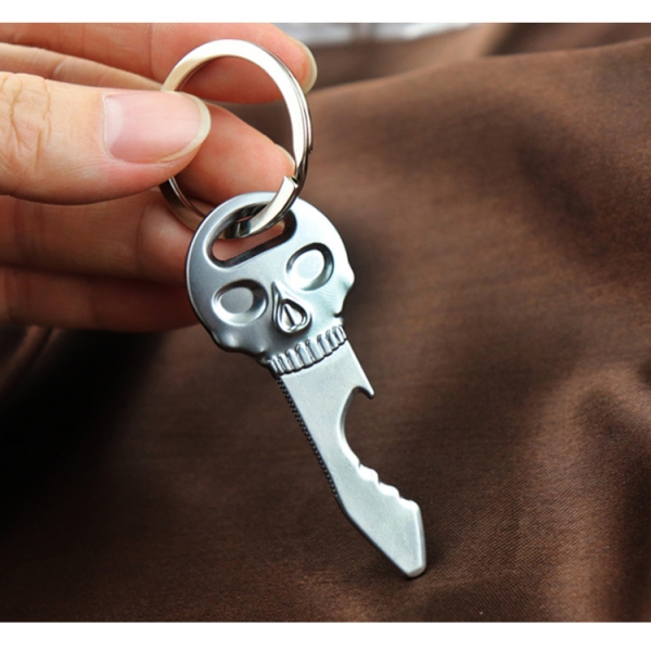 Skull Pirate Dagger Metal Bottle Opener Keyring Novelty Wedding Party Favor Gift