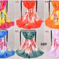 160 50cm Flowers Fashion Ladies Floral Scarves Chiffon Scarf Womens Shawls X459