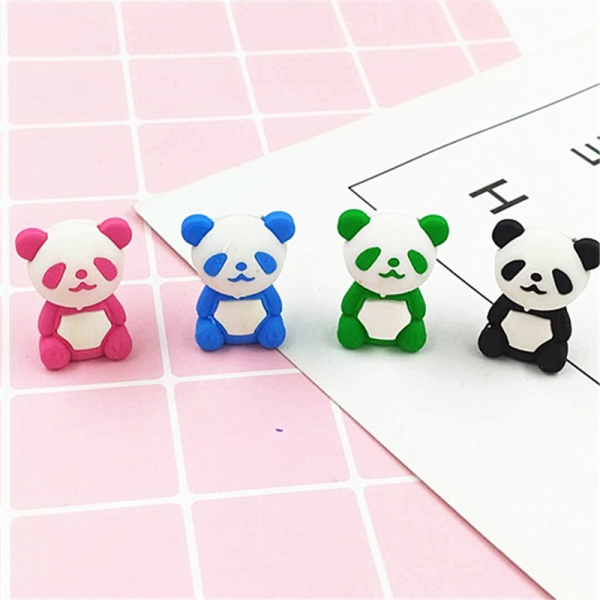 Giant Panda Cute Animal Puzzle Erasers Novelty Fun Kids Rubbers Party Gift Bag Fillers